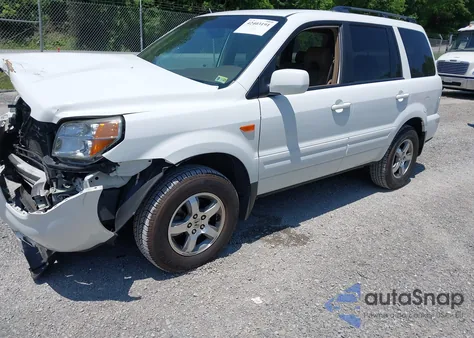 2007 Honda Pilot Ex-L from USA, damaged, VIN 5FNYF18587B000332